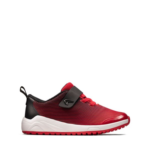 Clarks Girls Aeon Pace Toddler Trainers Red | USA-3874516